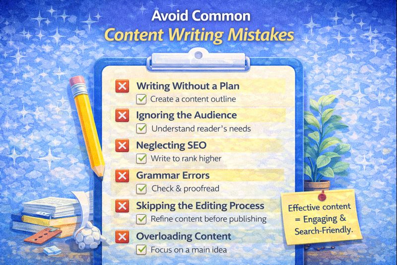 Common Content Writing Mistakes and How to Avoid Them (Beginner-Friendly Guide)