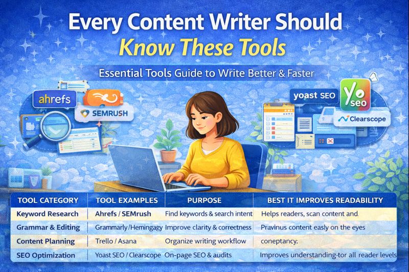 Every Content Writer should know these tools