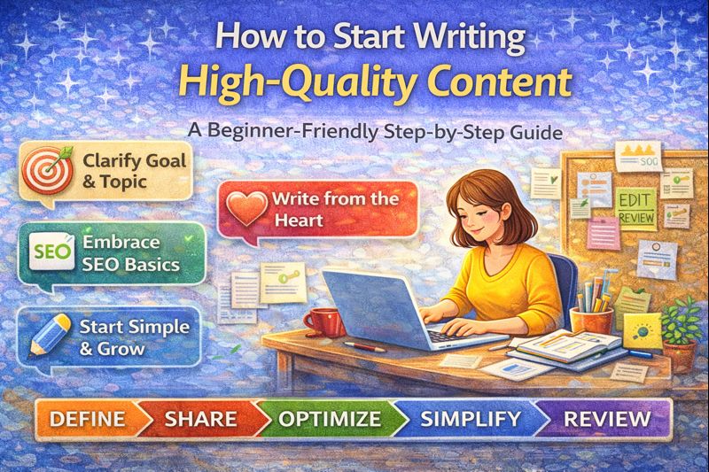 How to start writing high quality content