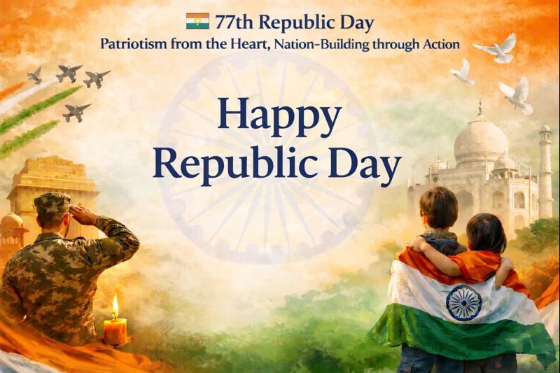 IN 77th Republic Day