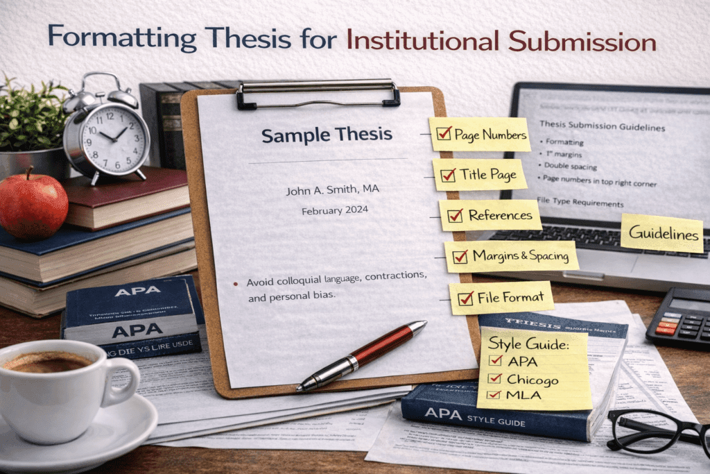 Formatting Thesis for Institutional Submission