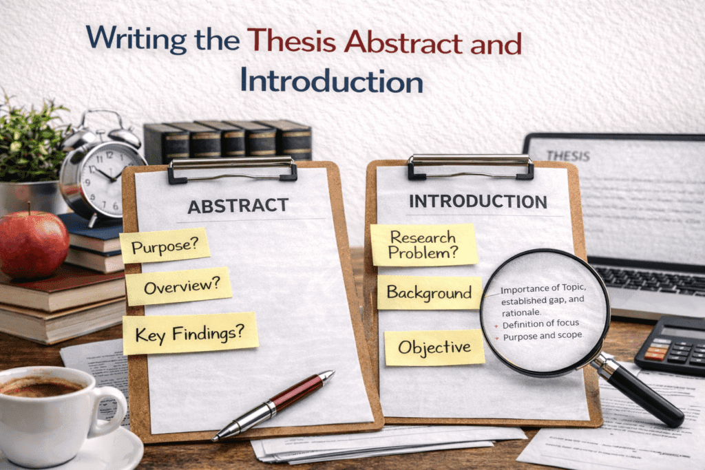 Writing the thesis Abstract and Introduction