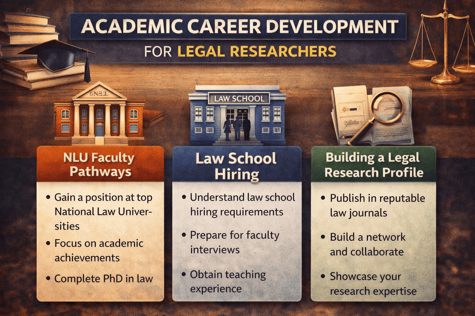 Academic Career Development for legal researchers