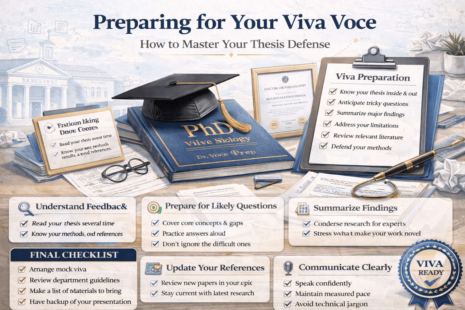 Cluster Post 4  |  Module 6: Peer Review, Responding to Feedback, and Publication Strategies Preparing For Your Viva Voce