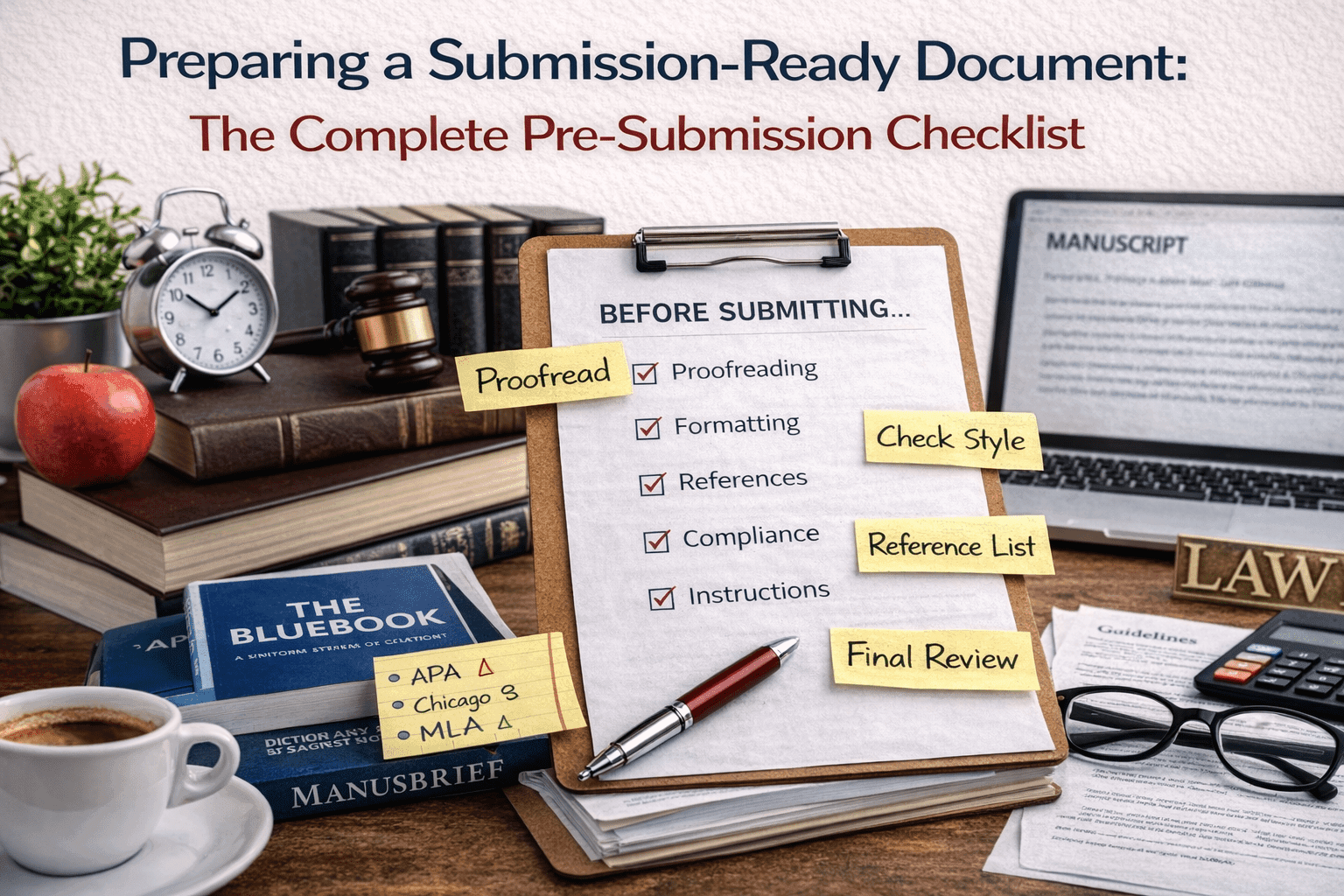 Preparing a Submission Ready Document