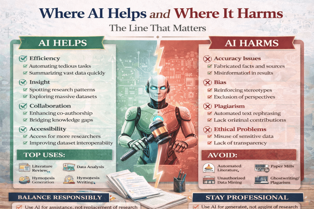 Where AI helps and Where It Harms