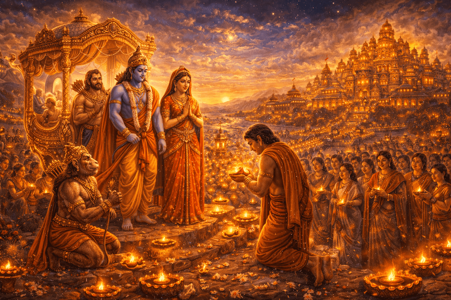 Rama Returns to Ayodhya Story for Kids
