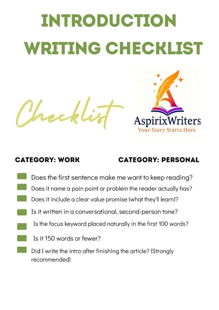 How to write blog introductions