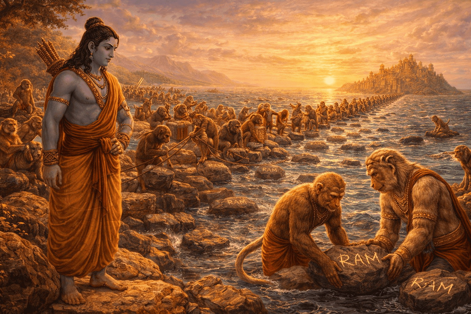 Ram Setu Story for Kids