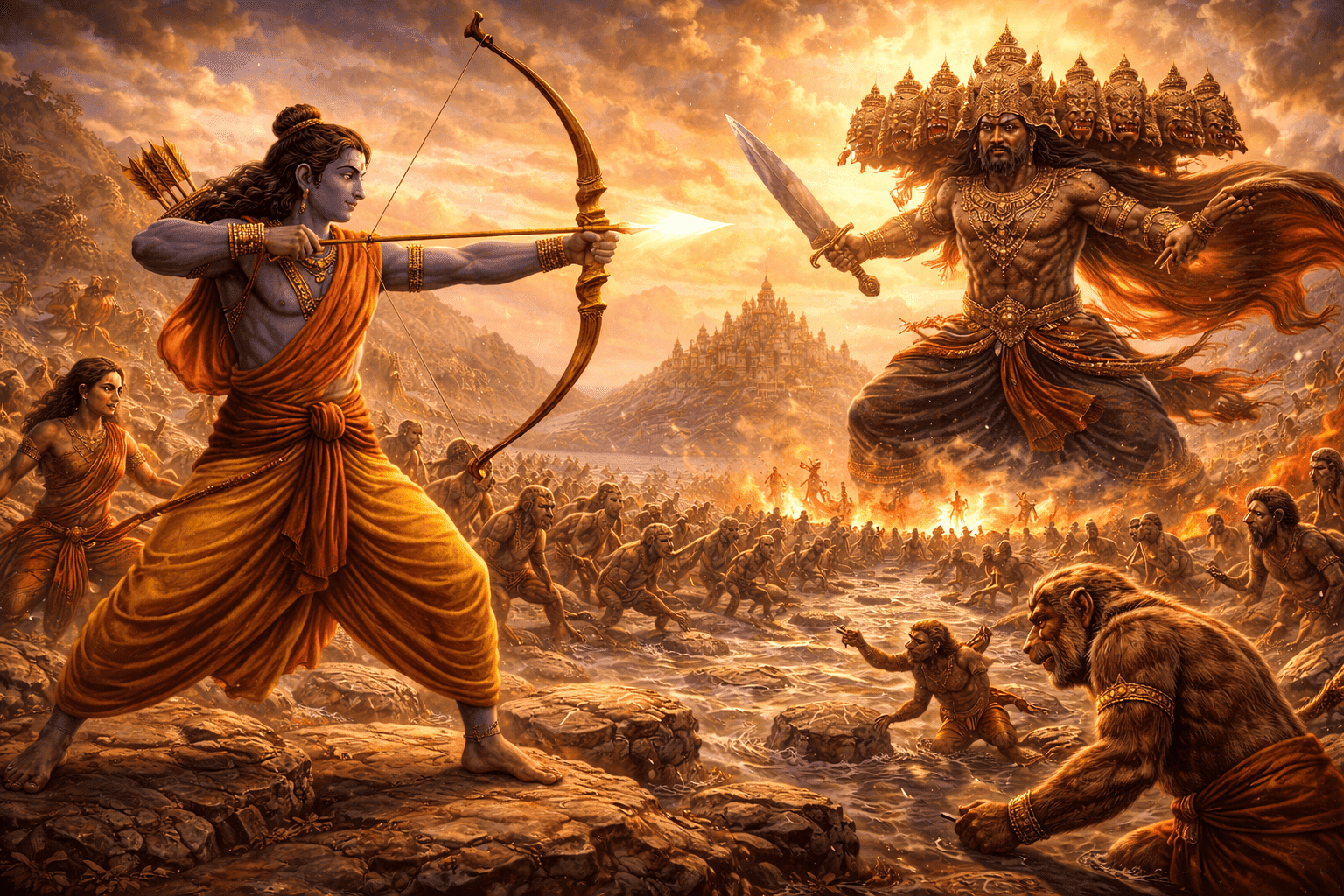 Rama vs Ravana Story for Kids