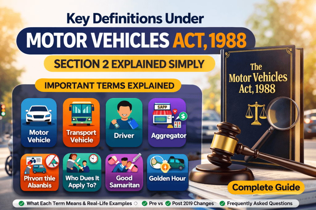 Motor Vehicles Act Section 2 definitions