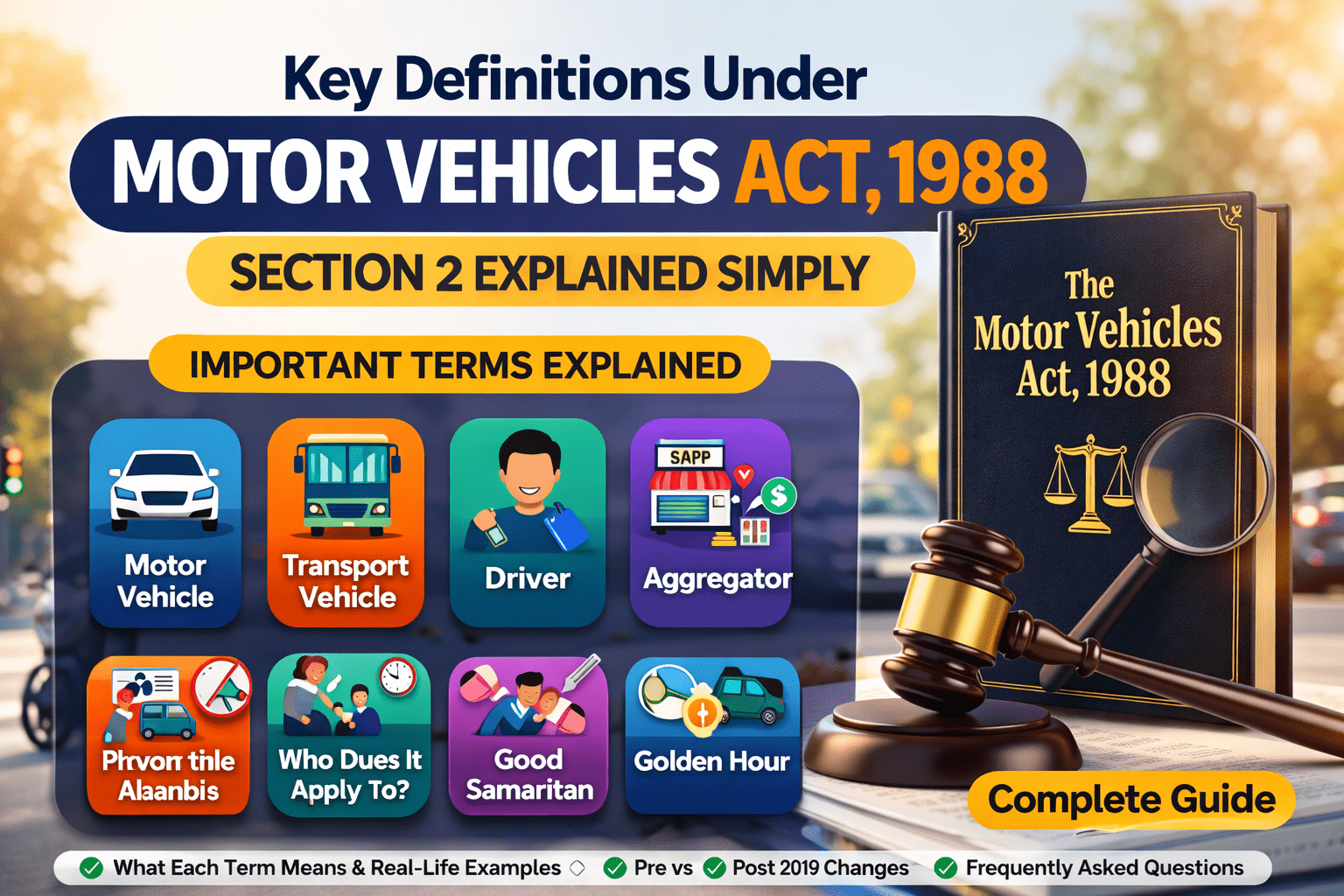 Motor Vehicles Act Section 2 definitions