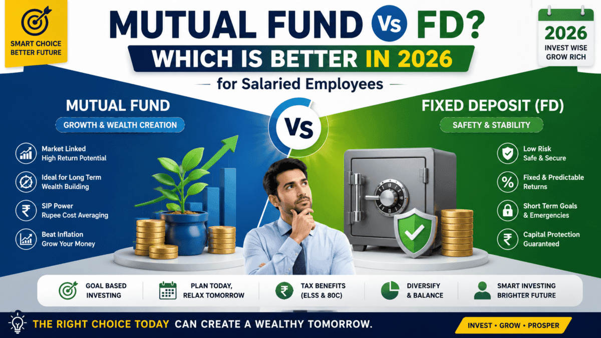 Mutual Fund Vs FD Which Is Better In 2026 for Salaried Employees