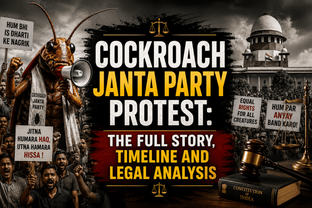 Cockroach janta party protest