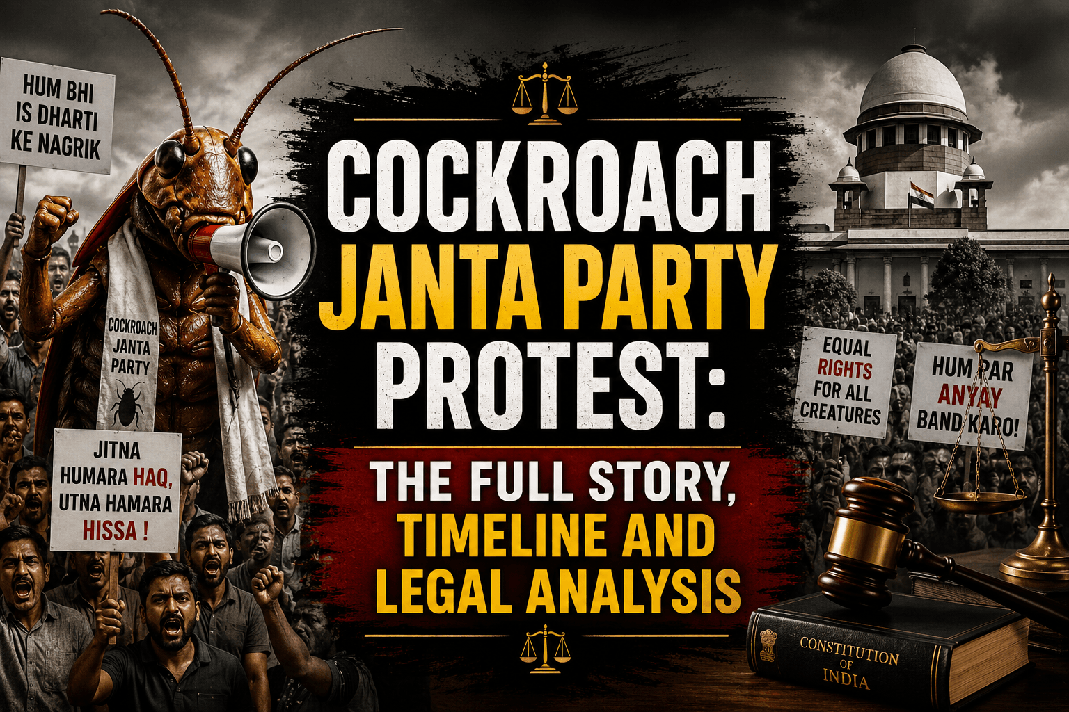 Cockroach janta party protest