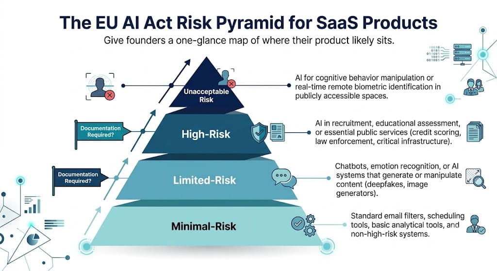 EU AI Act risk Pyramid for SaaS Products