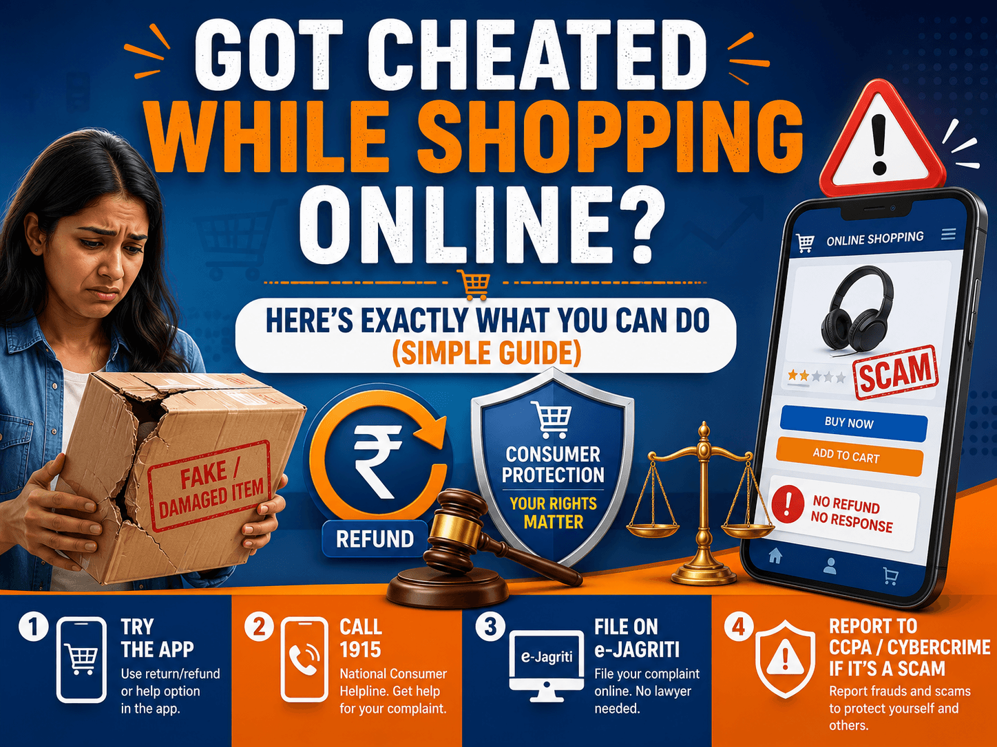 Got Cheated while shopping online