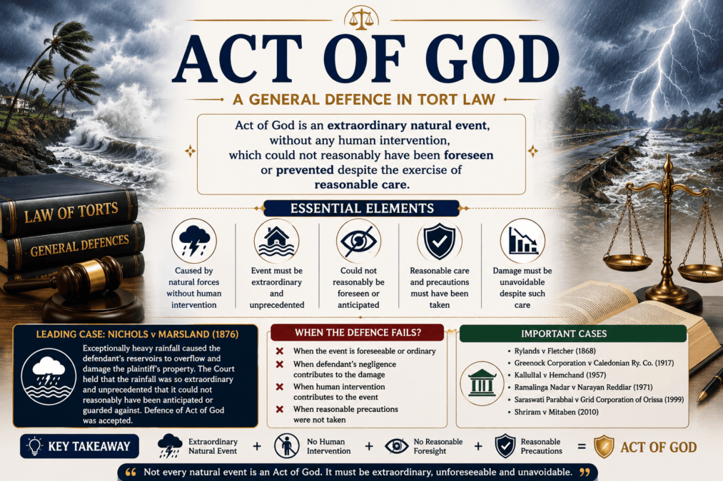 Act of god in tort law Act of god in tort law