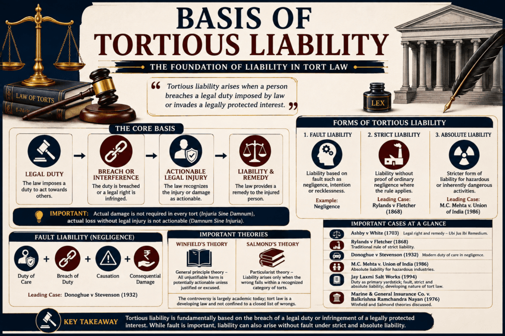 Basis of Tortious Liability Basis of Tortious Liability