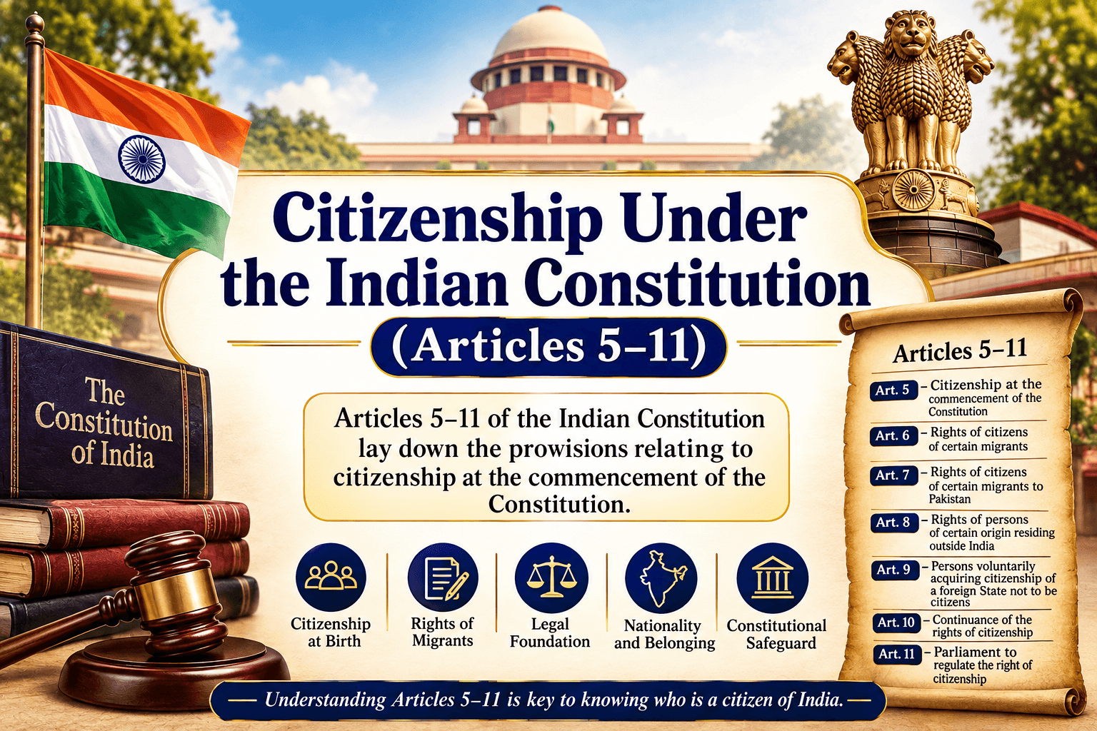 Citizenship under the indian constitution