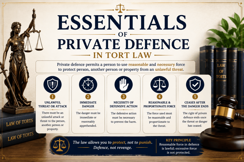 Private defence in tort law