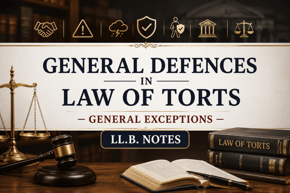 General defences in Law of Torts