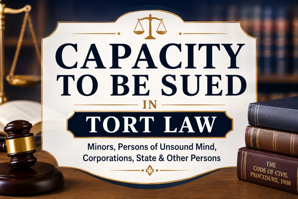 Capacity to be sued in tort law