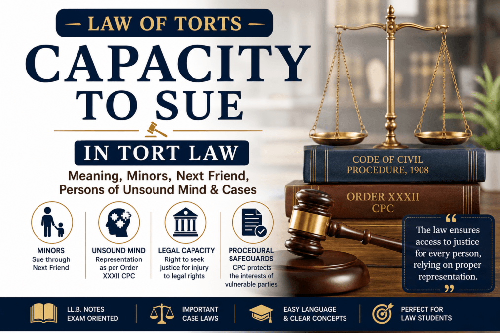Capacity to sue in tort law