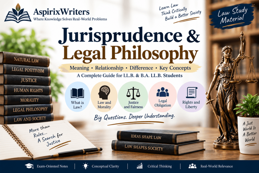 Jurisprudence and Legal Philosophy notes for LL.B. and B.A. LL.B. students