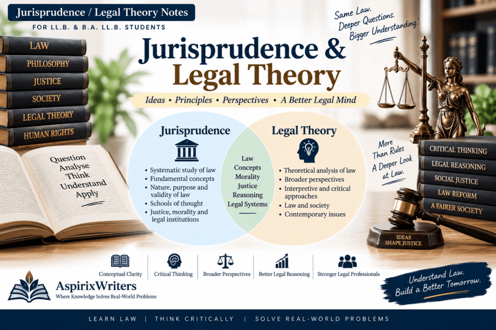 Jurisprudence and Legal Theory Notes for LL.B. and B.A. LL.B. students
