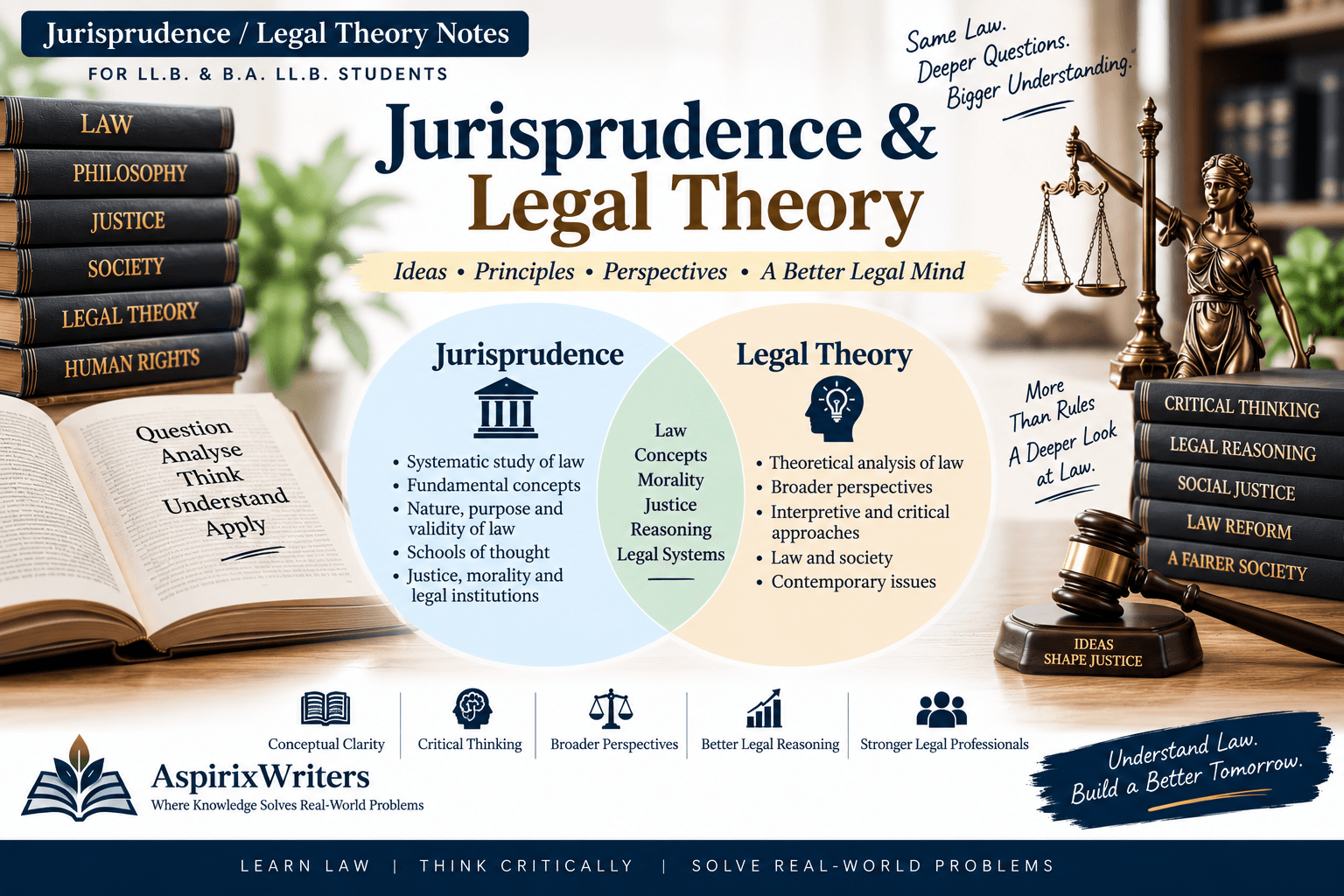 Jurisprudence and Legal Theory Notes for LL.B. and B.A. LL.B. students