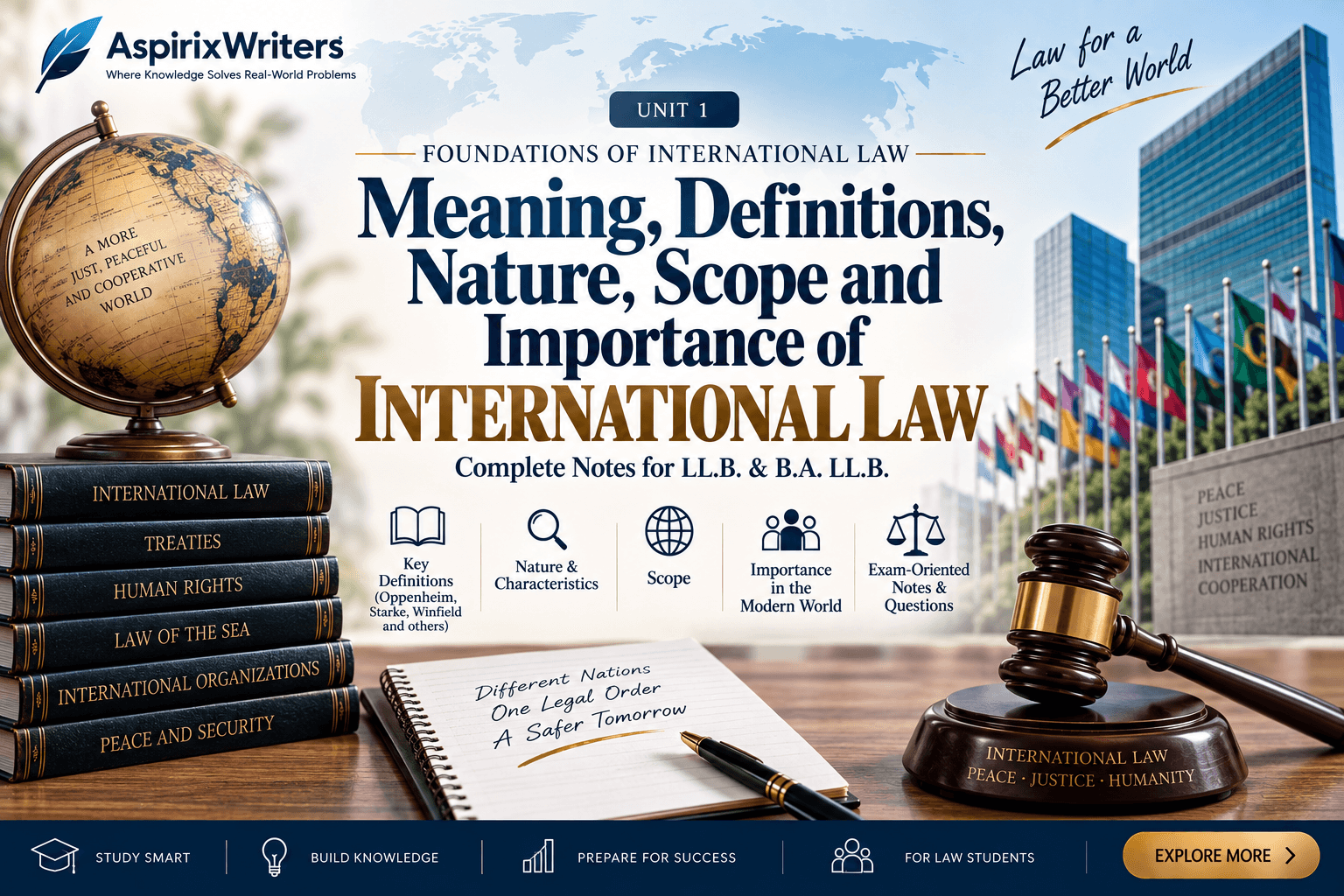 Meaning, Definitions, Nature, Scope and Importance of International Law